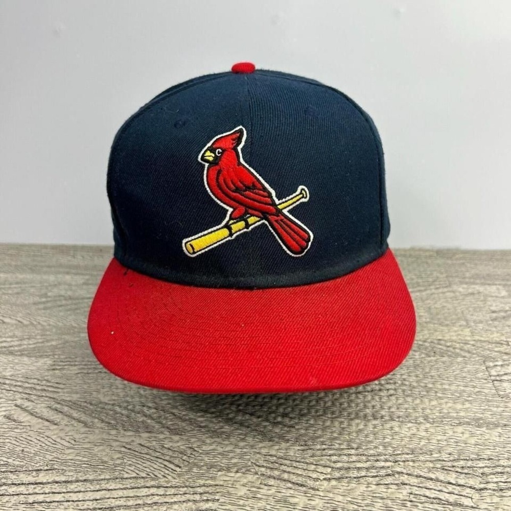 Vintage Y2K St. Louis Cardinals Hat Cap Fitted 7 1/8 Blue MLB Baseball New Era